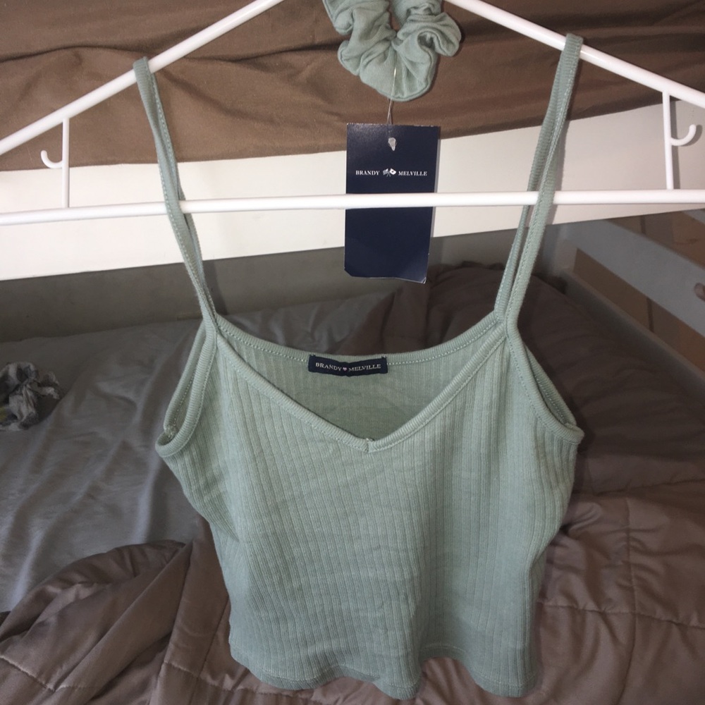 Brandy Melville mint green shirt